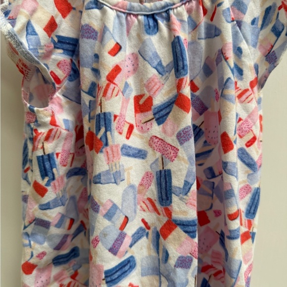 Joules 2T Girls Red White Blue Patriotic 4th of July Popsicle Short Sleeve Dres - Picture 2 of 6